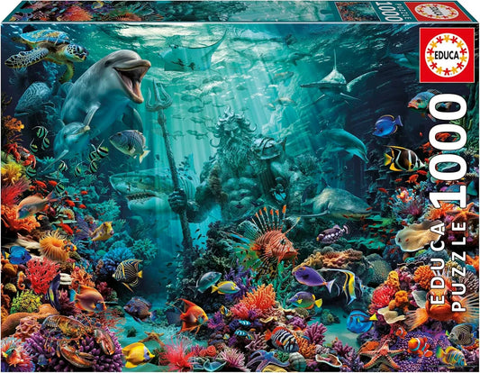 Poseidon Coral Reef, 1000-Universalios dėlionės-Brain Games LT
