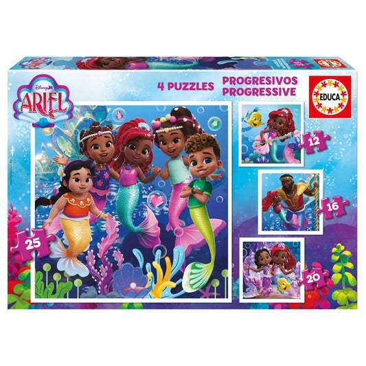 Progressive Puzzles Ariel-Vaikiškos dėlionės-Brain Games LT