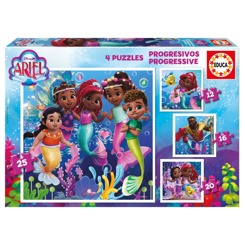 Progressive Puzzles Ariel-Vaikiškos dėlionės-Brain Games LT