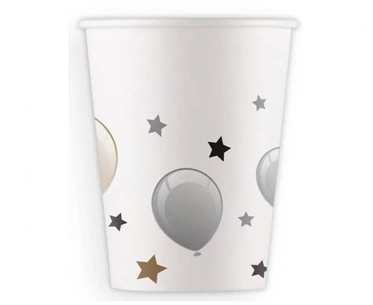 Puodeliai Happy Birthday, 200ml, 8 vnt.-Kita-Brain Games LT