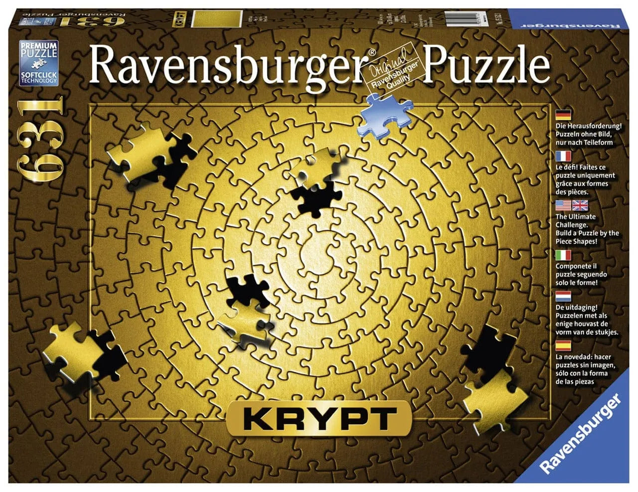 Puzzle Krypt Gold, 631-Universalios dėlionės-Brain Games LT