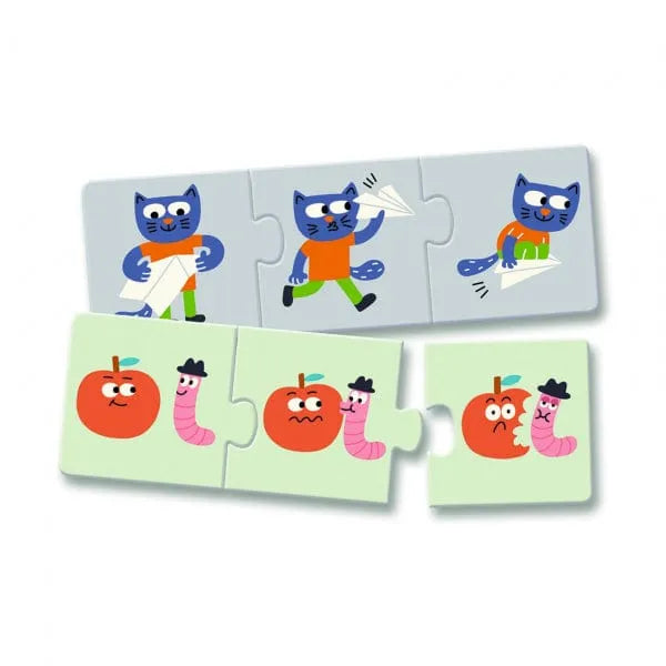 Puzzle Trio - Stories, 24-Vaikiškos dėlionės-Brain Games LT