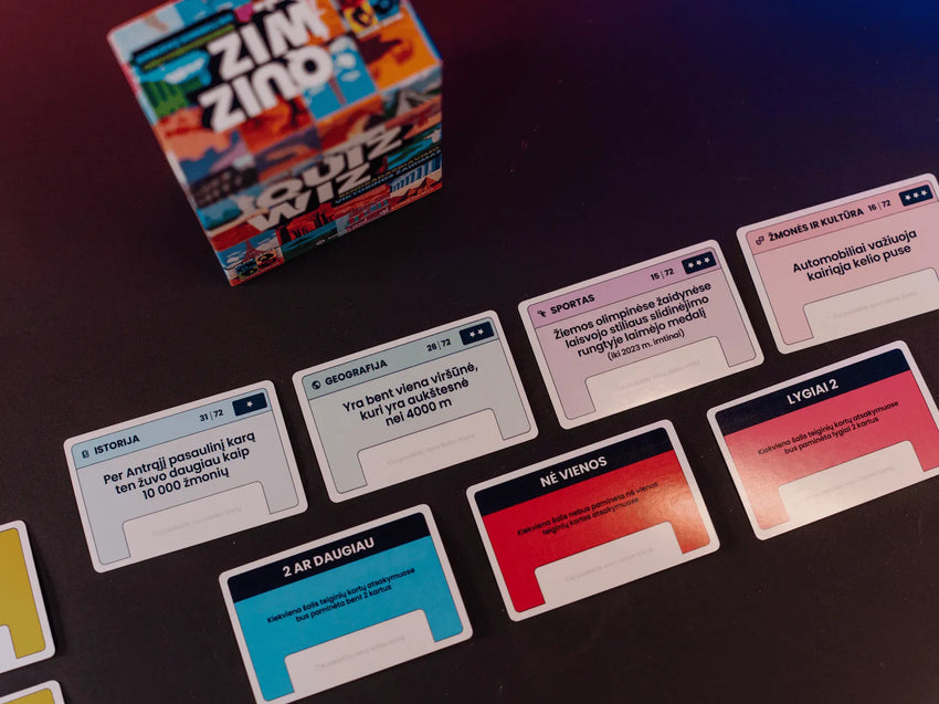 Quizwiz-Stalo žaidimai-Brain Games LT