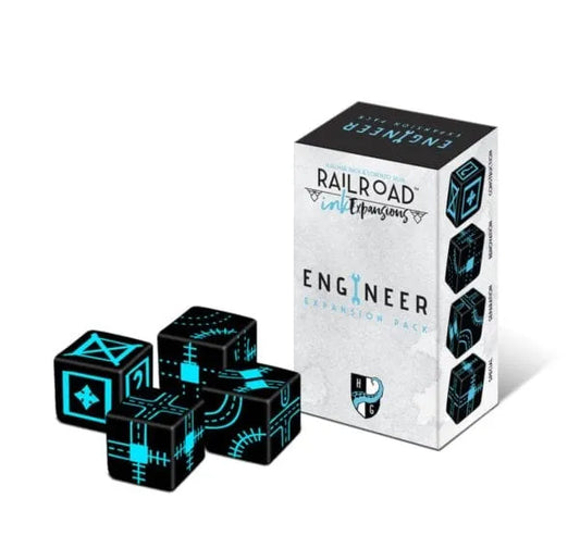 Railroad Ink: Engineer Expansion (papildymas)-Stalo žaidimai-Brain Games LT