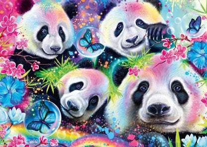 Rainbow Pandas, 1000-Universalios dėlionės-Brain Games LT