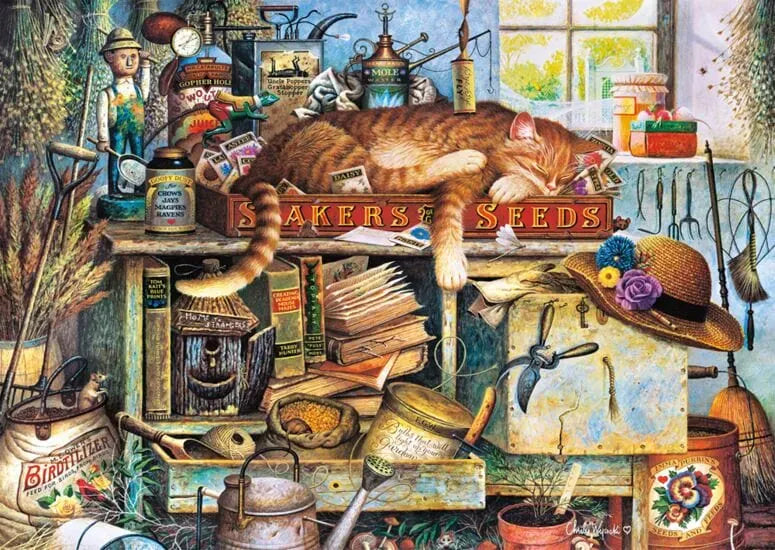 Remington the horticulturist, 1000-Universalios dėlionės-Brain Games LT