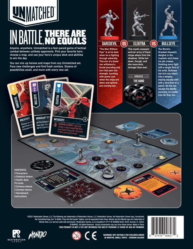 Restoration Games Stalo žaidimai Unmatched: Marvel Hell's Kitchen