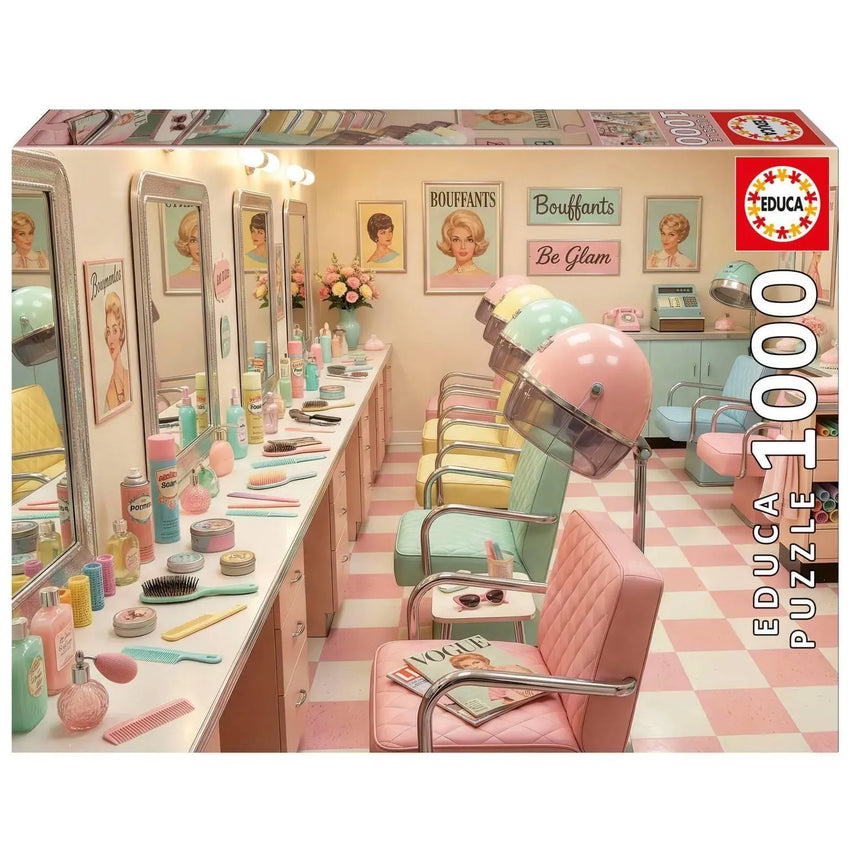 Retro Glam Living Room, 1000-Universalios dėlionės-Brain Games LT
