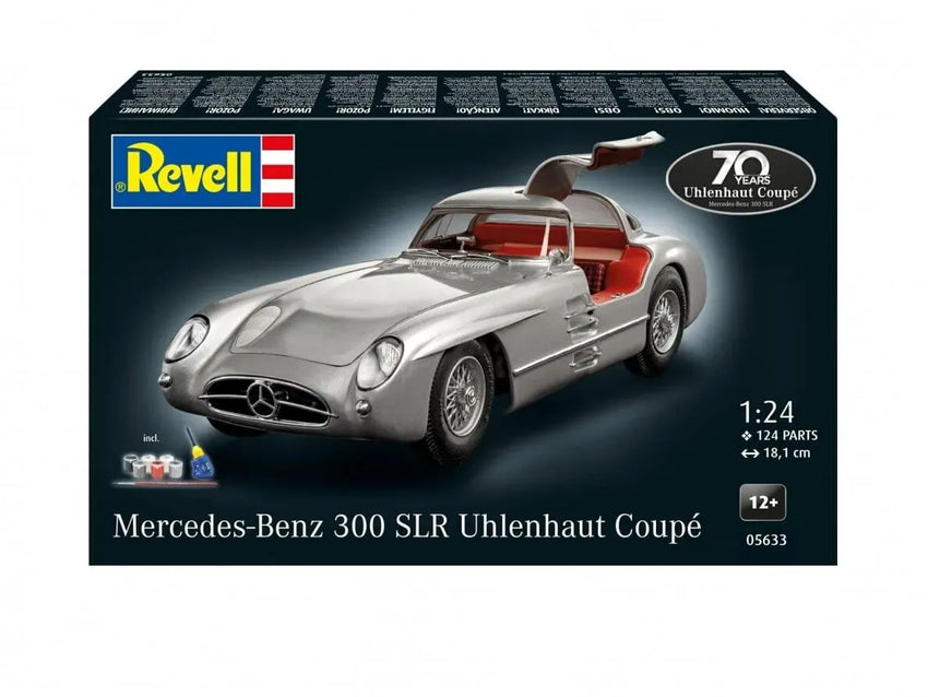 Baksas Surenkami modeliai Revell - 1955 Mercedes-Benz 300 SLR Uhlenhaut Coupe 70th Anniversary, 1/24