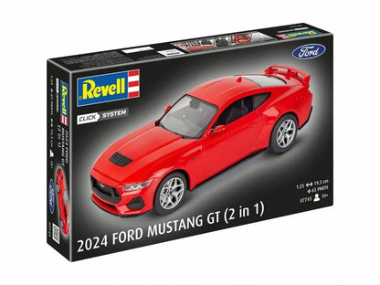 Baksas Surenkami modeliai Revell - 2024 Ford Mustang GT (2 in 1) (Click System), 1/25