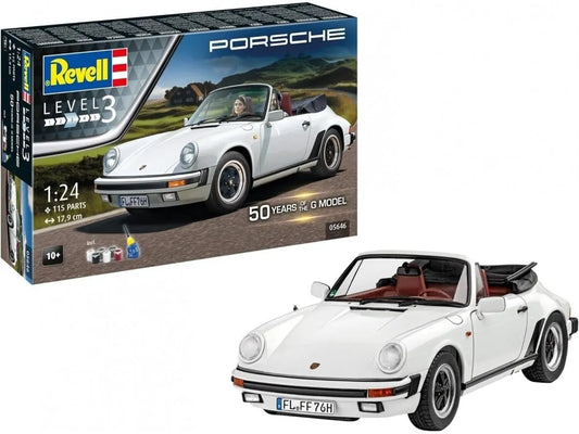 Revell - 50 Years of Porsche 911 G-Model Porsche 911 Carrera Cabrio-Surenkami modeliai-Brain Games LT