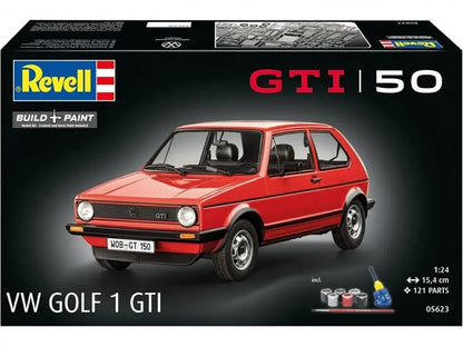 Baksas Surenkami modeliai Revell - 50 Years Volkswagen Golf 1 GTI, 1/24