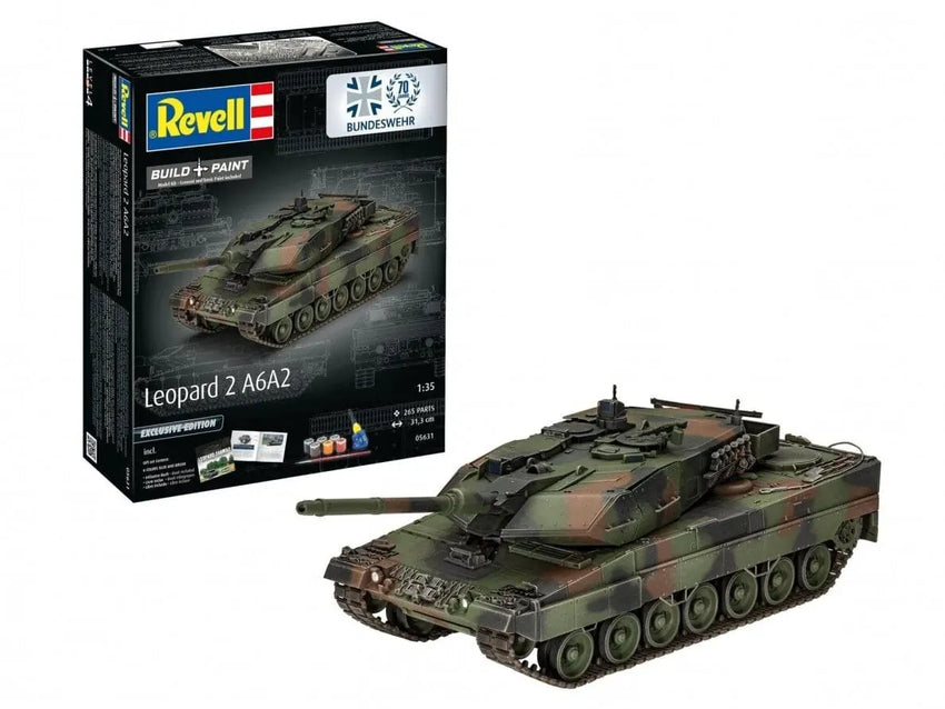 Baksas Surenkami modeliai Revell - 70 Years Bundeswehr: Leopard 2A6MA2 „Exclusive Edition“ 1:35