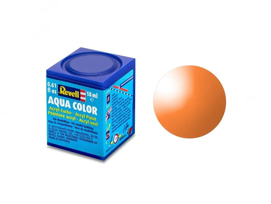 Revell - Aqua Color, Clear Orange, 18ml, 730-Modelių dažai-Brain Games LT