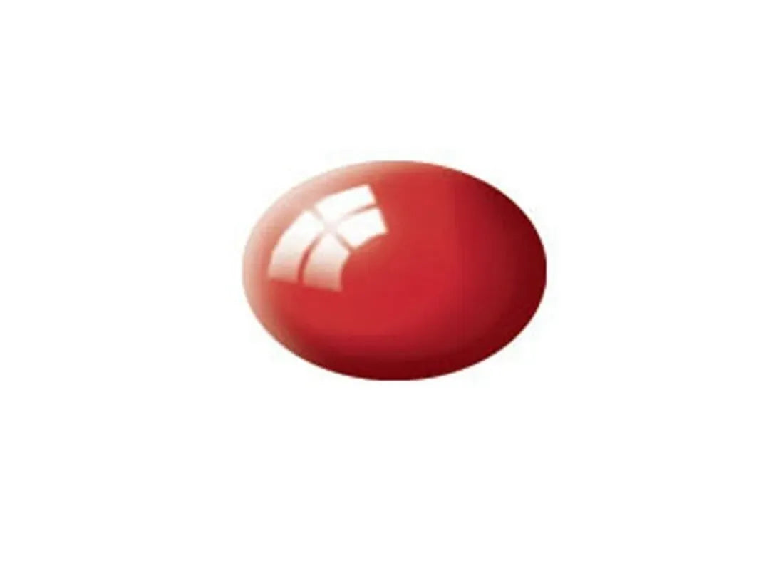 Revell - Aqua Color, Fiery Red, Gloss, 18ml, 31-Surenkami modeliai-Brain Games LT