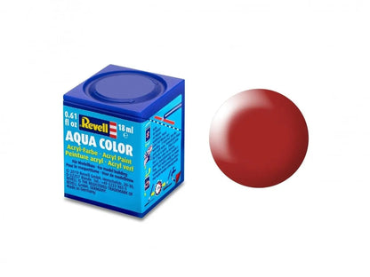 Revell - Aqua Color, Fiery Red, Silk, 18ml, 330-Modelių dažai-Brain Games LT