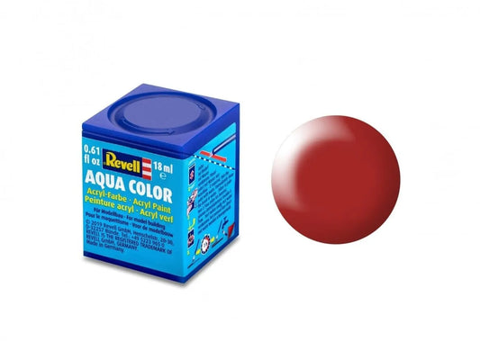 Revell - Aqua Color, Fiery Red, Silk, 18ml, 330-Modelių dažai-Brain Games LT