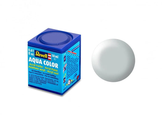 Revell - Aqua Color, Light Grey, Silk, 18ml, 371-Modelių dažai-Brain Games LT