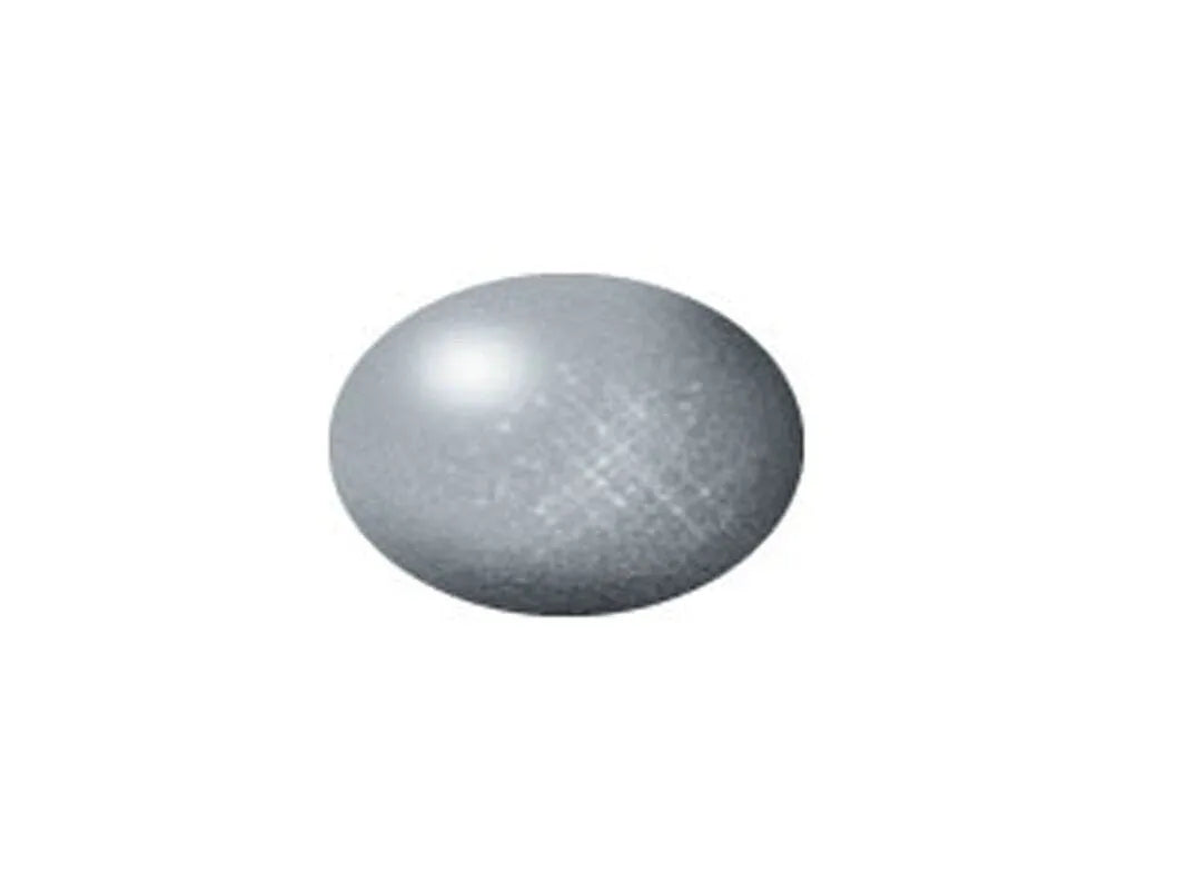 Revell - Aqua Color, Silver, Metallic, 18ml, 90-Modelių dažai-Brain Games LT