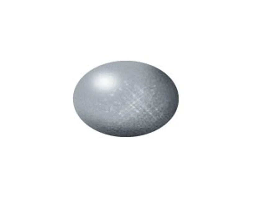 Revell - Aqua Color, Silver, Metallic, 18ml, 90-Modelių dažai-Brain Games LT