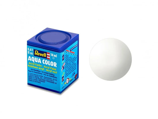 Revell - Aqua Color, White, Gloss, 18ml, 04-Modelių dažai-Brain Games LT