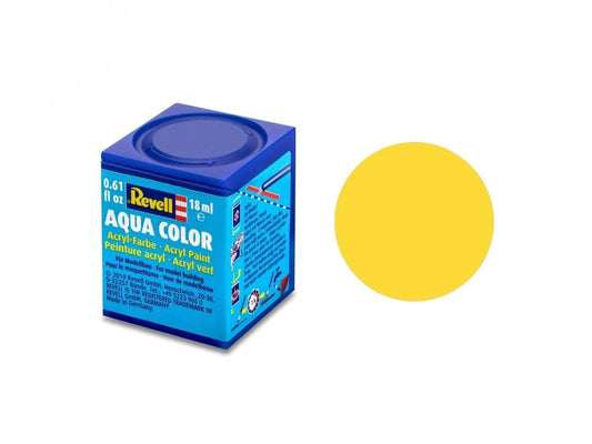 Revell - Aqua Color, Yellow, Matt, RAL 1017, 18ml, 15-Modelių dažai-Brain Games LT