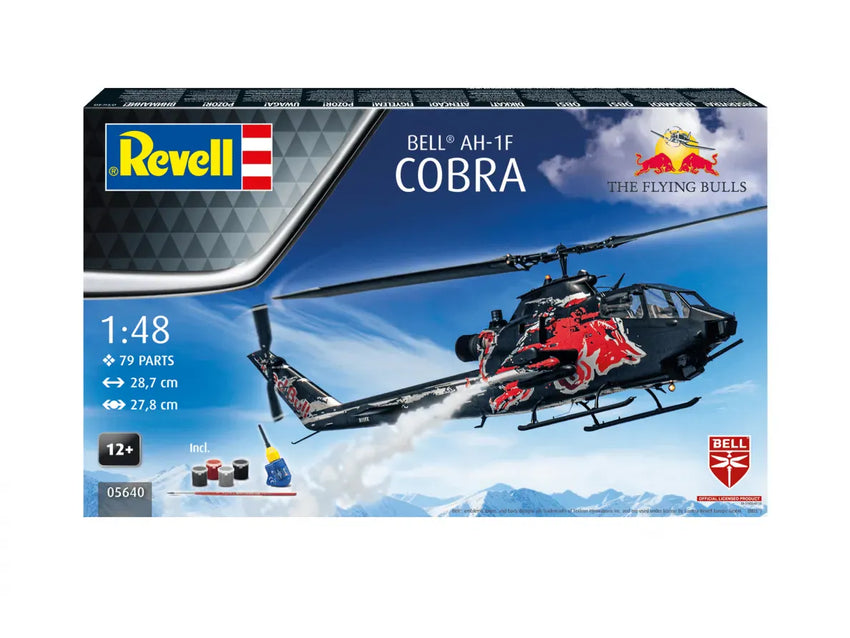 Revell - Bell AH-1F Cobra The Flying Bulls, 1/48-Surenkami modeliai-Brain Games LT