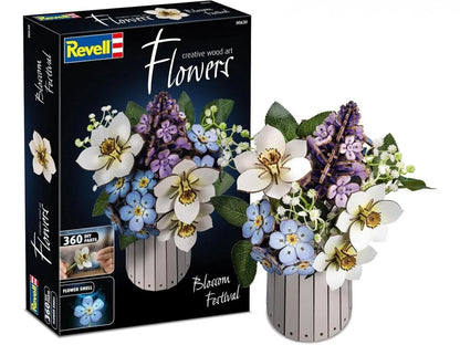 Revell Blossom Festival – medinis 3D gėlių konstruktorius-Surenkami modeliai-Brain Games LT