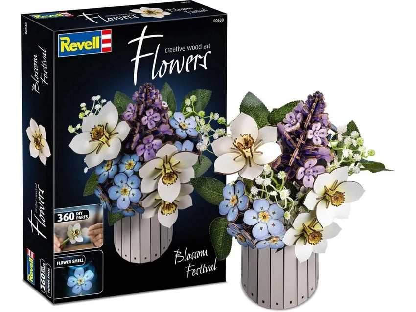 Revell Blossom Festival – medinis 3D gėlių konstruktorius-Surenkami modeliai-Brain Games LT