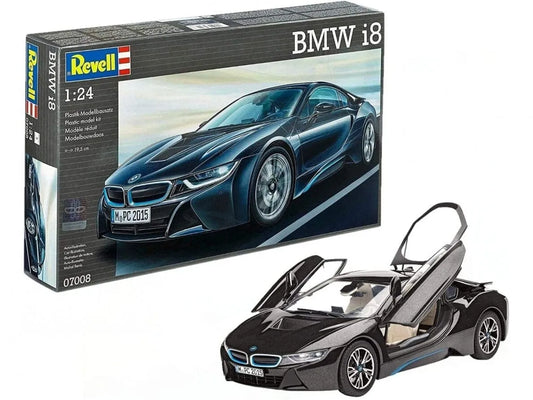 Revell - BMW i8, 1/24-Surenkami modeliai-Brain Games LT