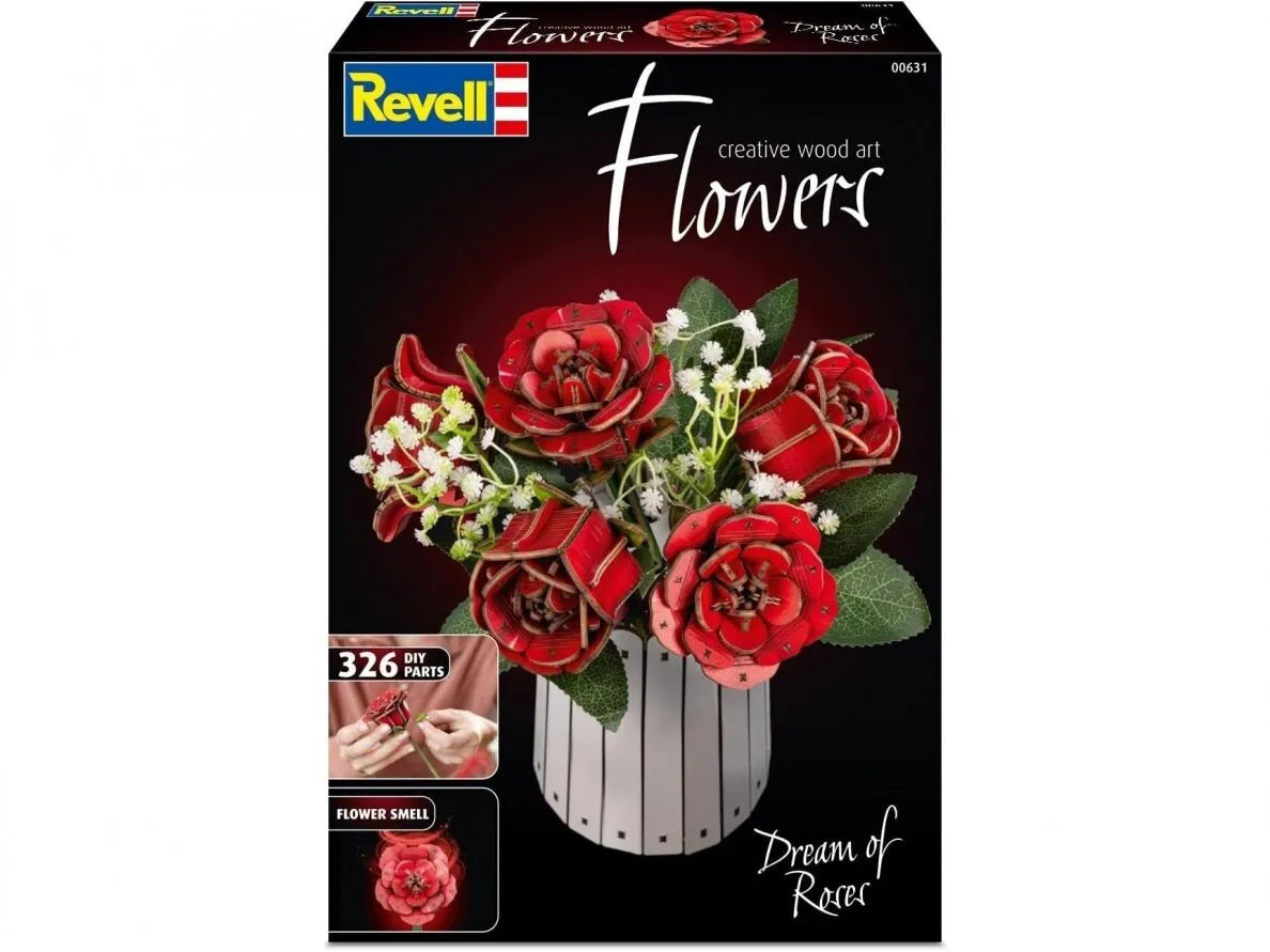 Revell - Dream of Roses – medinis 3D gėlių konstruktorius-Surenkami modeliai-Brain Games LT