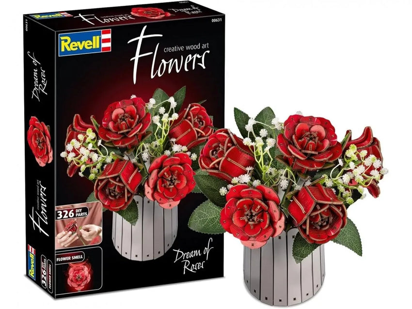 Revell - Dream of Roses – medinis 3D gėlių konstruktorius-Surenkami modeliai-Brain Games LT