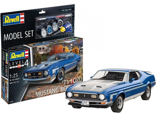 Revell - Ford Mustang '71 Mustang Boss 351-Surenkami modeliai-Brain Games LT