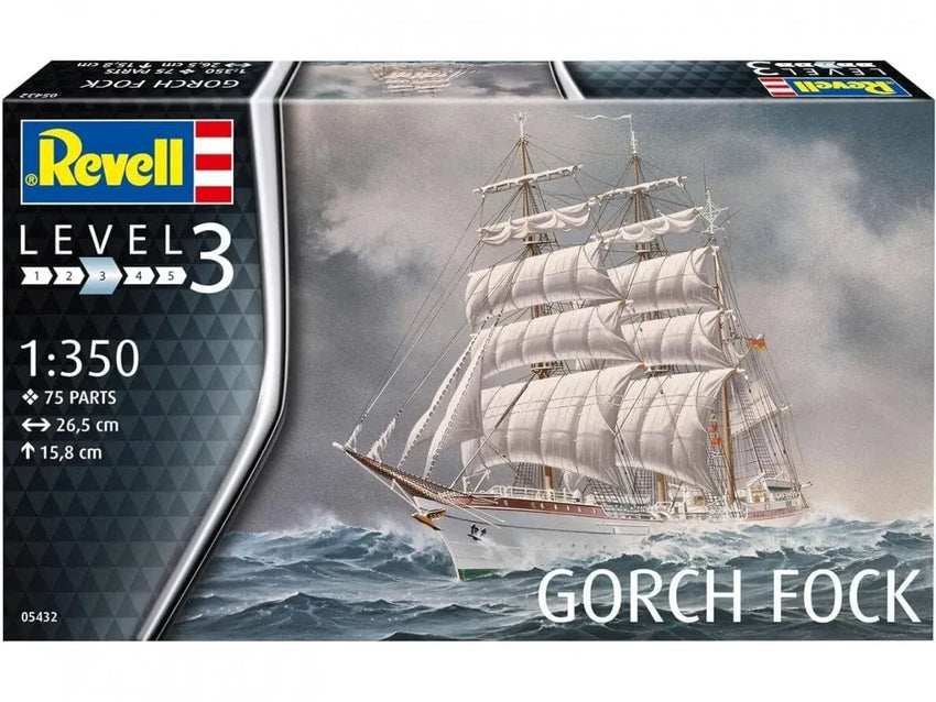 Baksas Surenkami modeliai Revell - Gorch Fock, 1/350