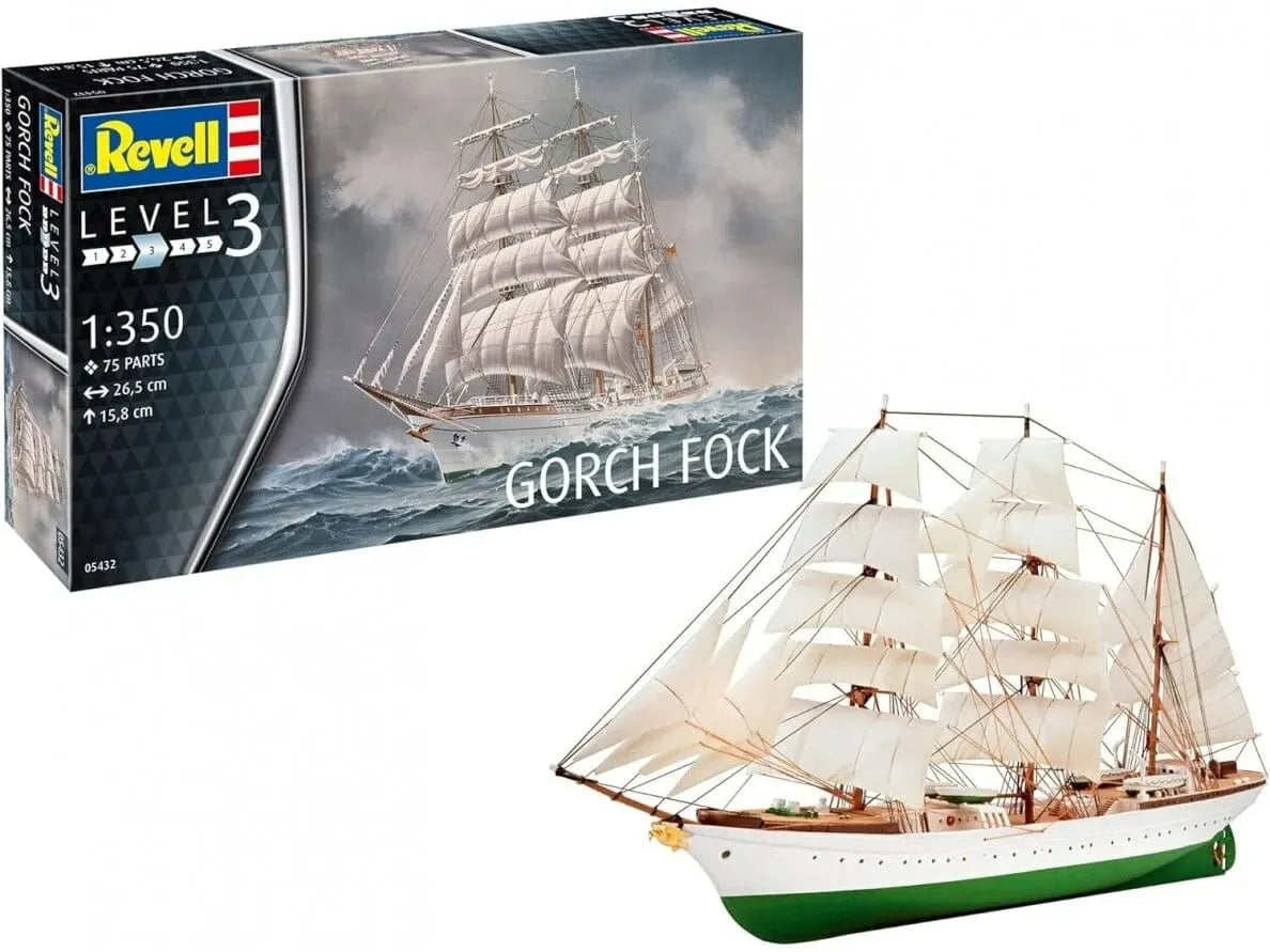 Baksas Surenkami modeliai Revell - Gorch Fock, 1/350
