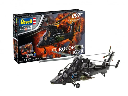 Revell - James Bond 007 Golden Eye Eurocopter Tiger-Surenkami modeliai-Brain Games LT