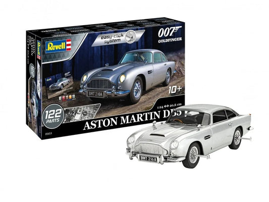 Revell - James Bond 007 Goldfinger Aston Martin DB5 easy-click-Surenkami modeliai-Brain Games LT