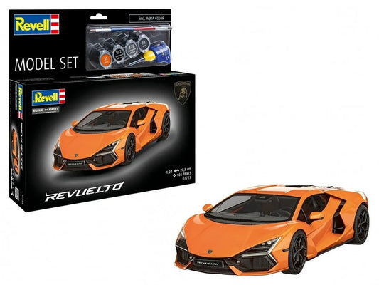 Revell - Lamborghini Revuelto, 1/24-Surenkami modeliai-Brain Games LT