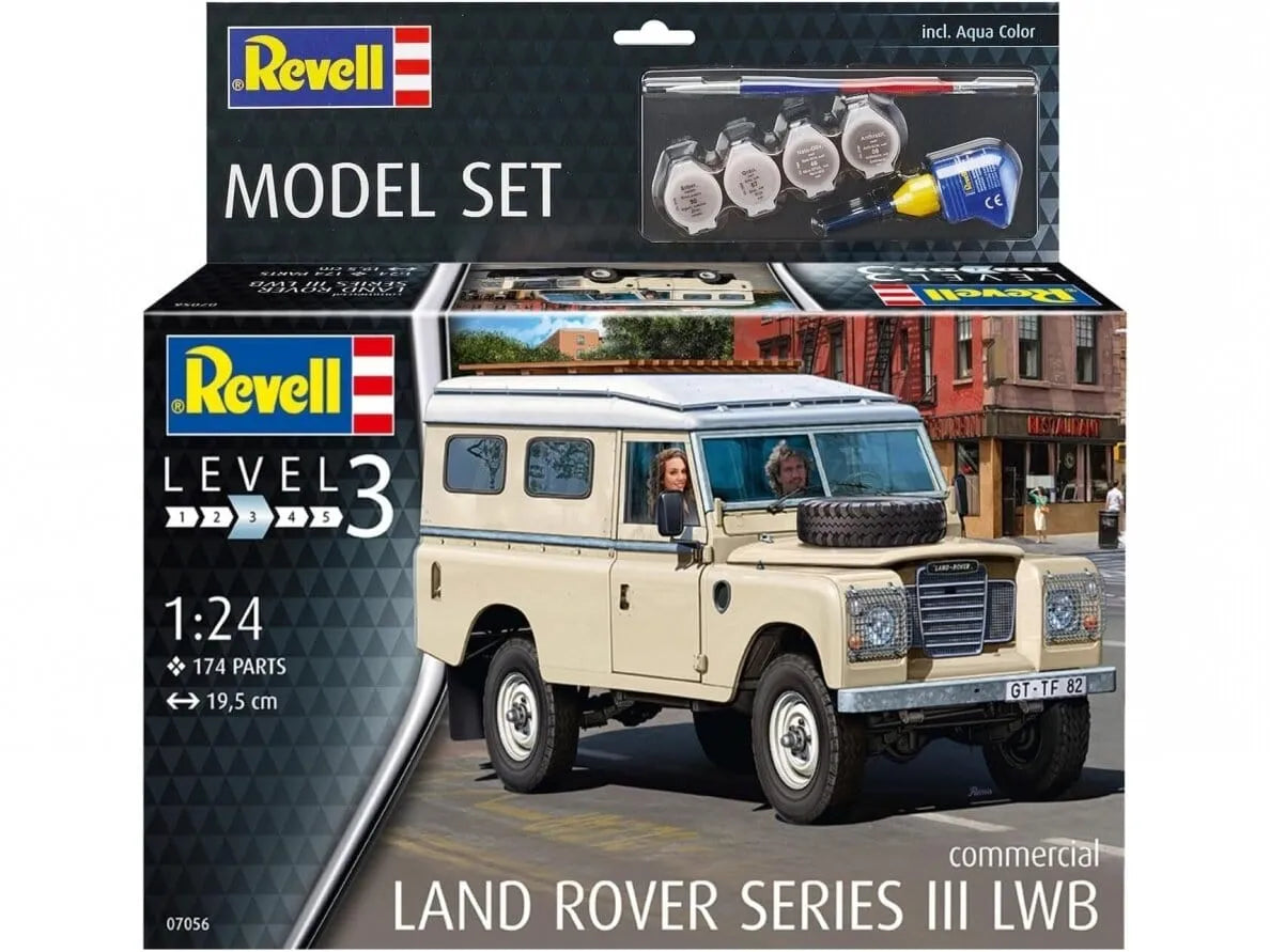 Revell - Land Rover Series III LWB-Surenkami modeliai-Brain Games LT