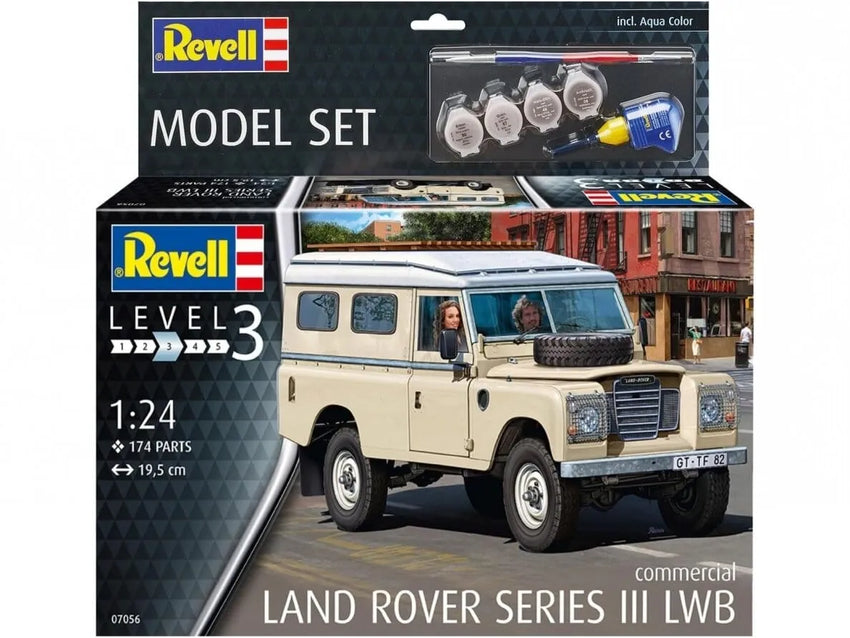 Revell - Land Rover Series III LWB-Surenkami modeliai-Brain Games LT