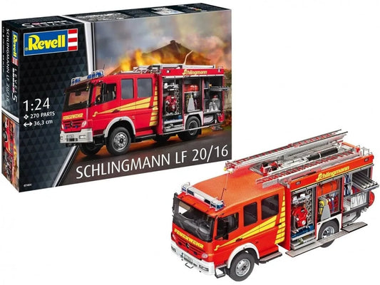 Revell - Mercedes-Benz Atego 1529 AF Schlingmann LF20/16, 1/24-Surenkami modeliai-Brain Games LT