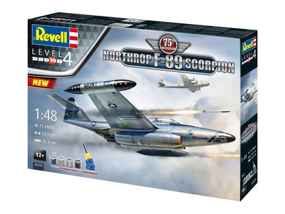 Revell - Northrop F-89 Scorpion 75th Anniversary-Surenkami modeliai-Brain Games LT
