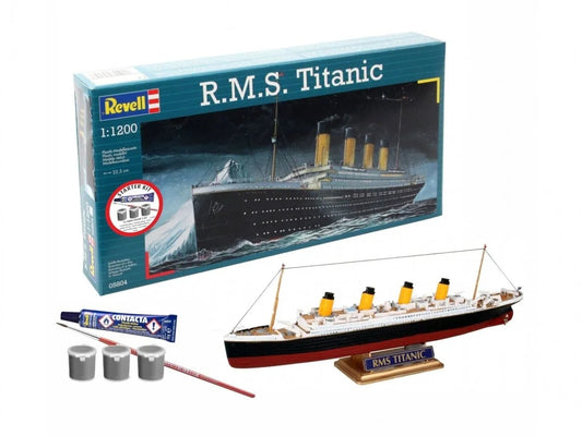 Revell - R.M.S. Titanic, 1/1200-Surenkami modeliai-Brain Games LT
