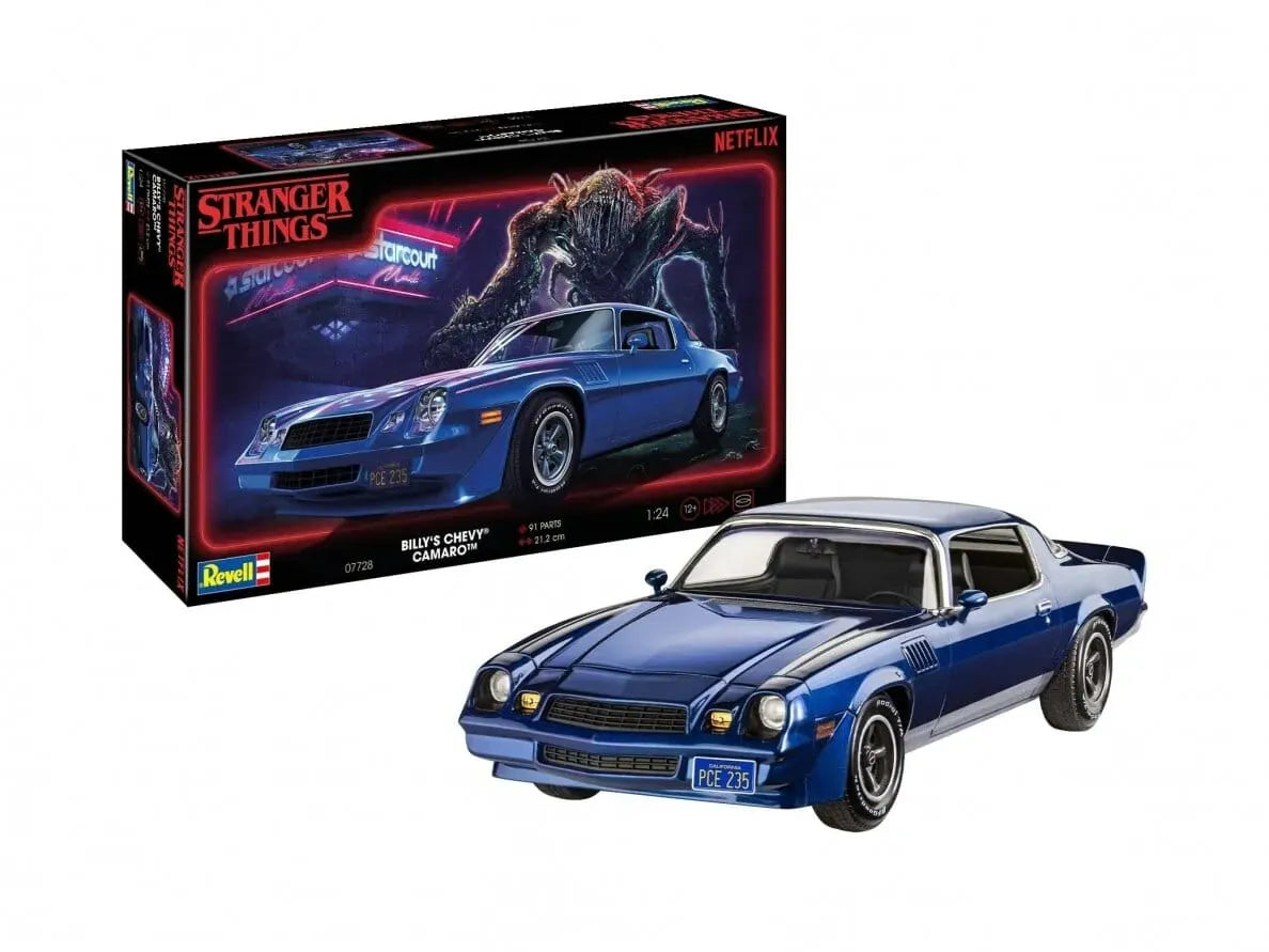 Baksas Surenkami modeliai Revell - "Stranger Things" Billy's 1979 Chevy Camaro Z-28, 1/24