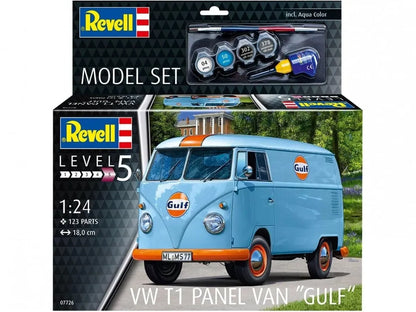 Baksas Surenkami modeliai Revell - Volkswagen T1 panel van (Gulf Decoration)