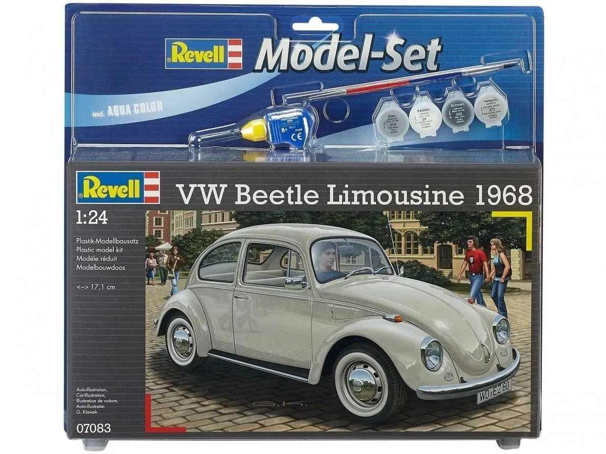 Revell - VW Beetle Limousine 1968-Surenkami modeliai-Brain Games LT