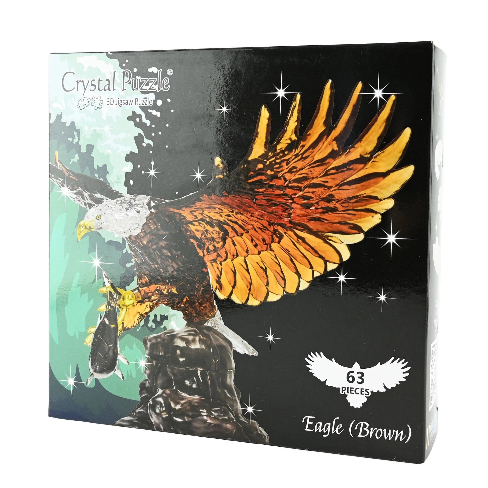 Robetoy 3D Delionės Crystal Puzzle Brown Eagle