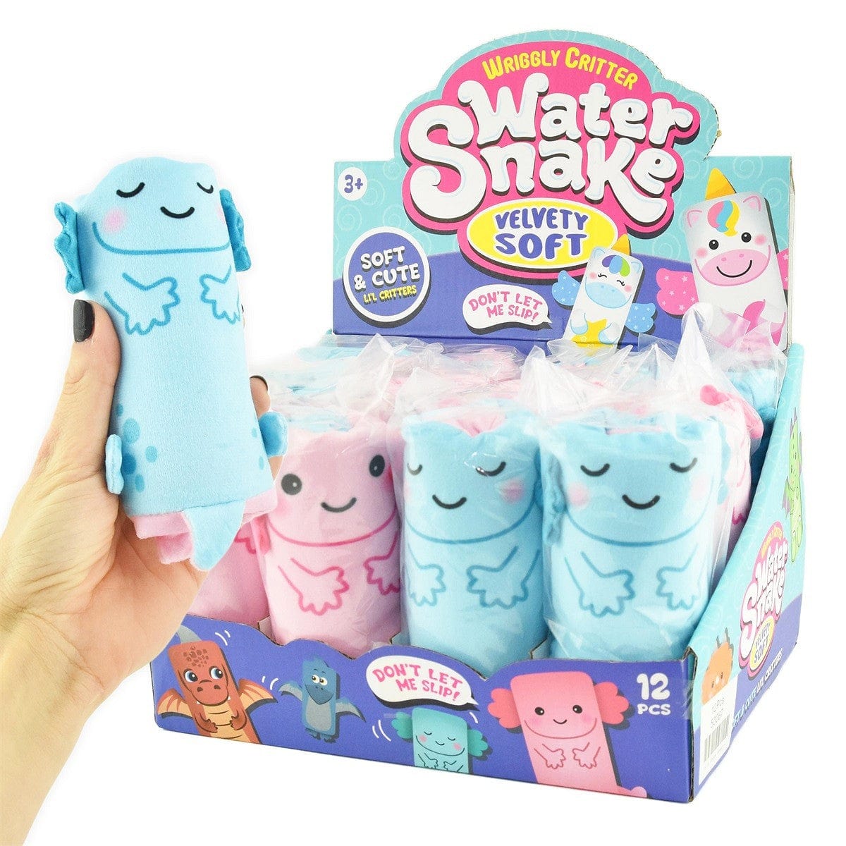 Robetoy Kita Antistresinis vandens žaislas WATER SNAKE VELVET AXOLOTL