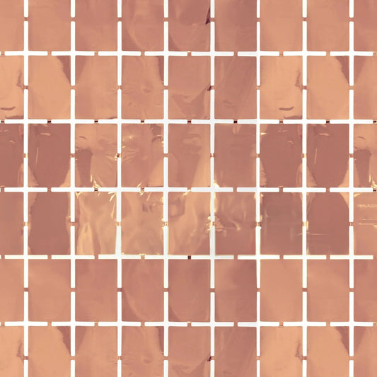 Rožinio aukso spalvos vakarėlių užuolaida, 100x200 cm-Kita-Brain Games LT