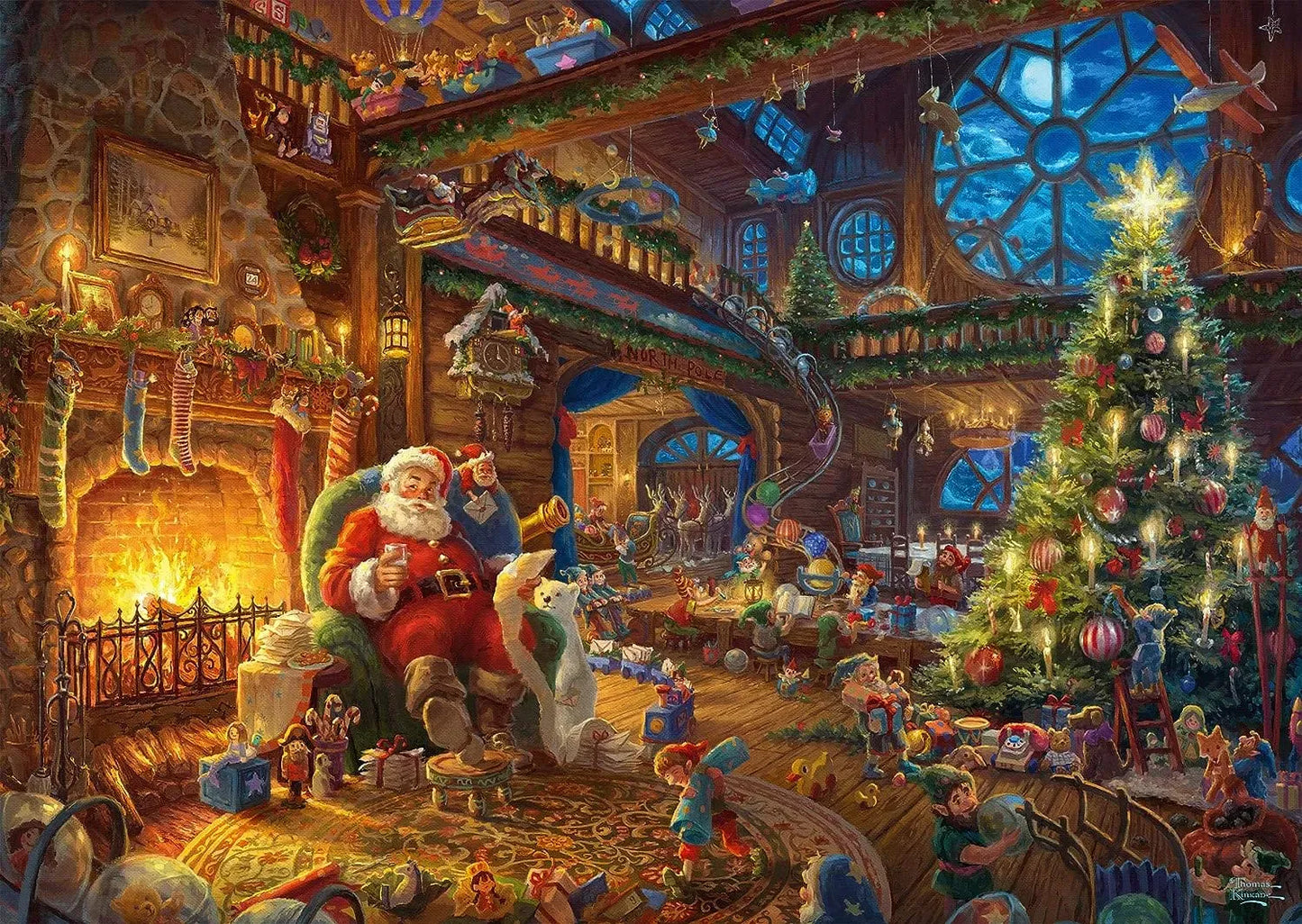 Santa Claus and his elves, Limited Edition, 1000-Universalios dėlionės-Brain Games LT